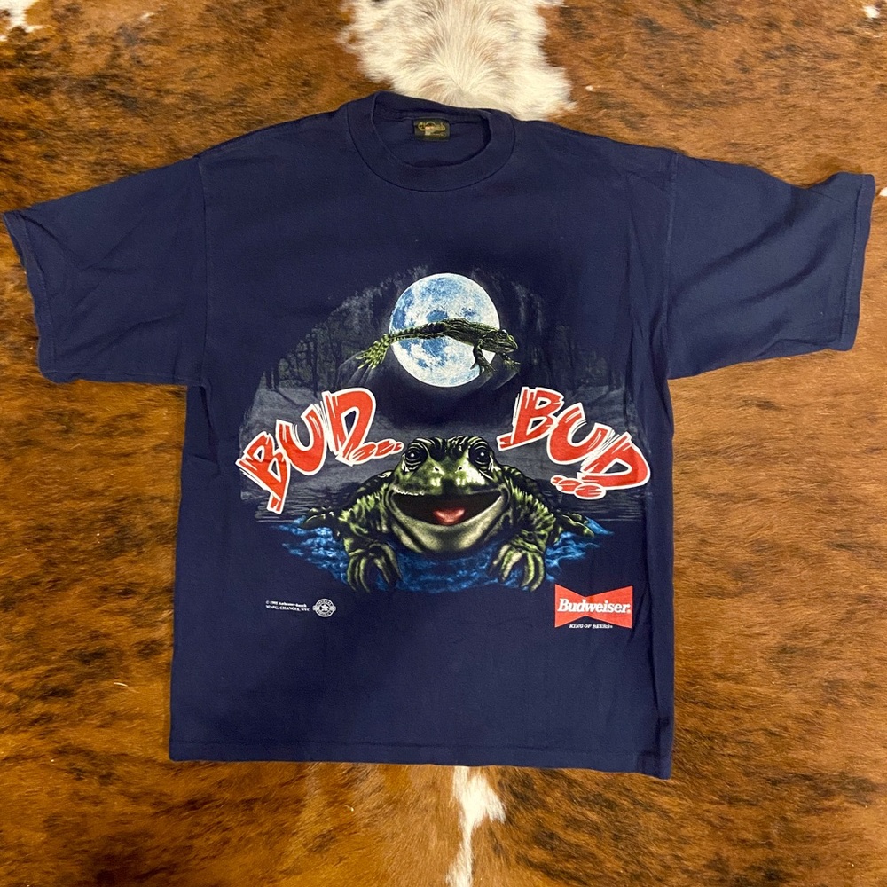 Vintage 1995 Budweiser Frogs Tee